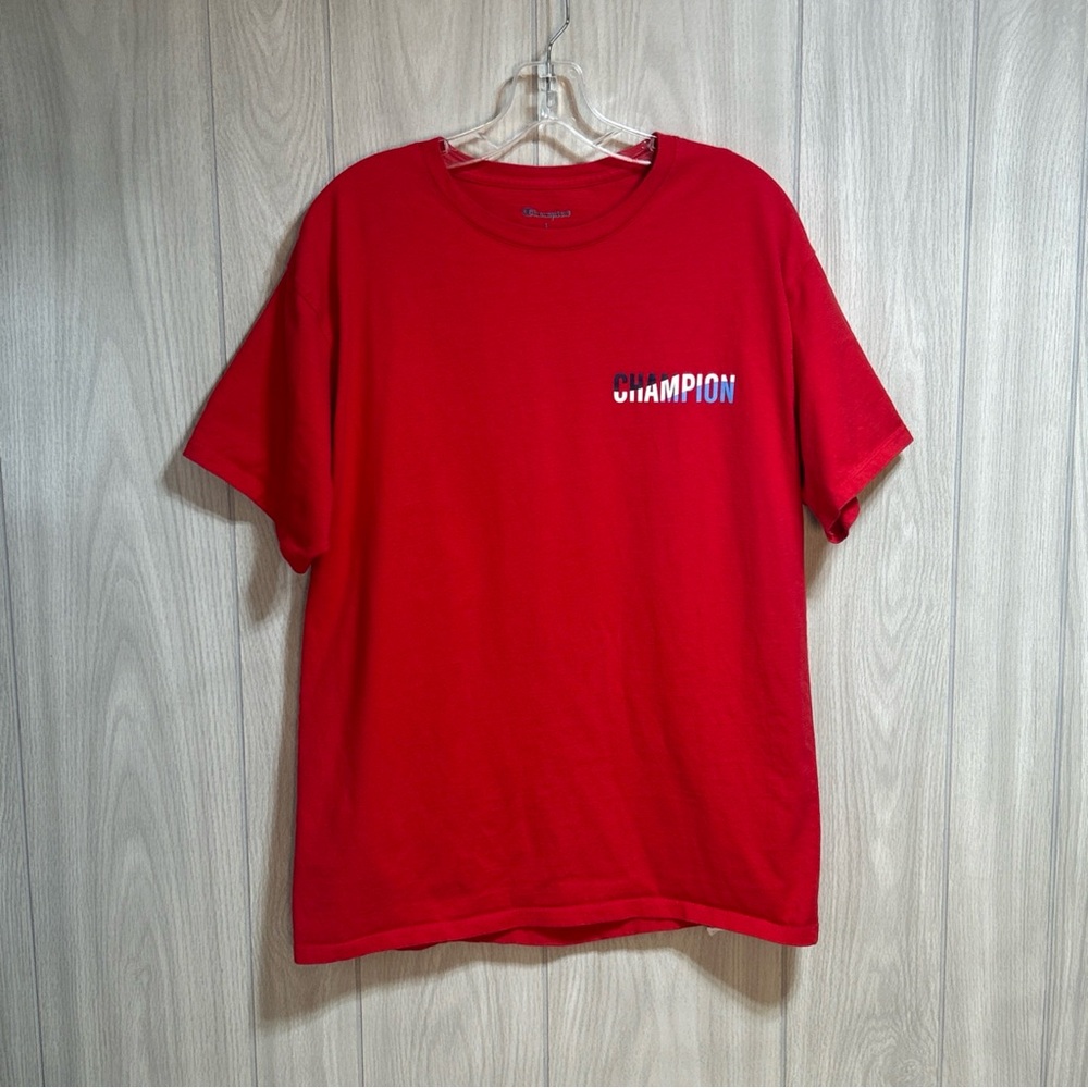 Champion Men’s Red Short Sleeve Shirt Size Large